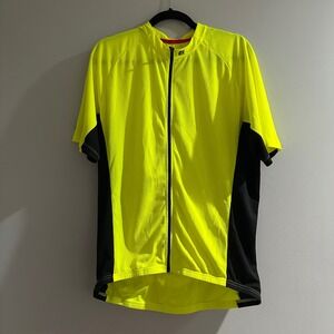 Bontrager Men's High Visibility Yellow Black Cycling Jersey XL Short Sleeve